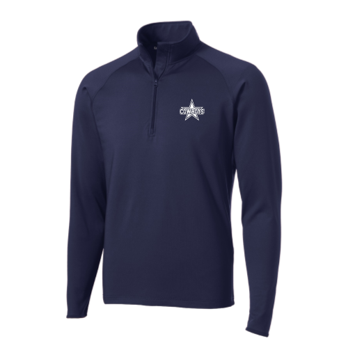 TV Cowboys - Sport Wicking 1-4 Zip Pullover Navy