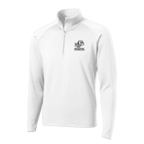 North Mason Football -  Sport Wicking 1/4 Zip Pullover White
