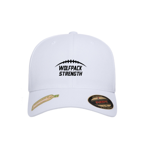 Lincoln HS - White - Cotton Blend Fitted Cap