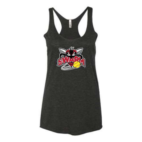 Load image into Gallery viewer, Heyworth Swarm - SoftBall - Women’s Triblend Racerback Tank
