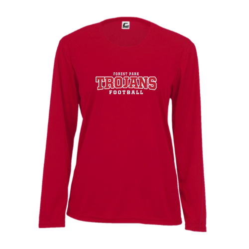 Forest Park Trojans - Ladies LS Performance Tee