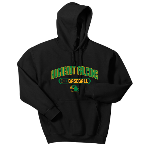 Huguenot Falcons Baseball - Adult Pullover Hood Sweatshirt