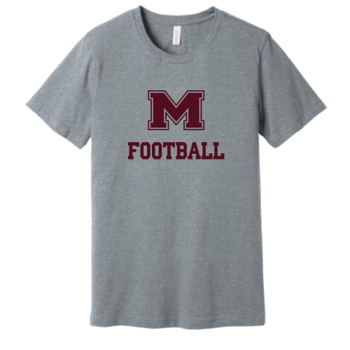 Milford Football - Canvas Adult Short Sleeve Cotton Tee