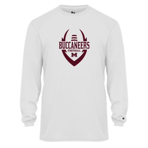 Load image into Gallery viewer, Milford Buccaneers - Youth LS Performance Tee
