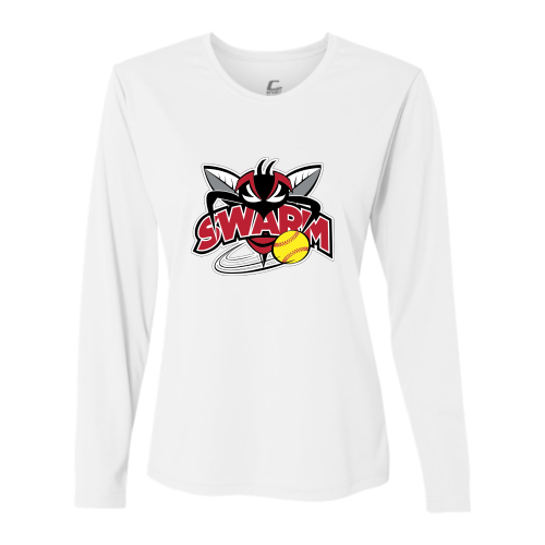 Load image into Gallery viewer, Heyworth Swarm - SoftBall - Youth LS Performance Tee
