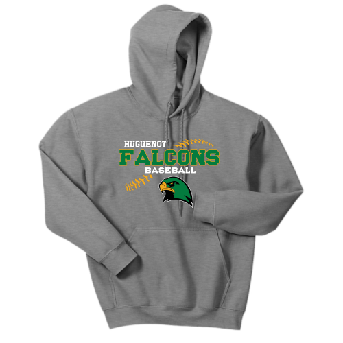 Huguenot Baseball - Adult Pullover Hood Sweatshirt