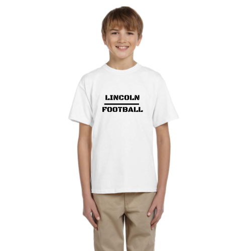 Load image into Gallery viewer, Lincoln Football - Youth Short Sleeve Cotton Tee
