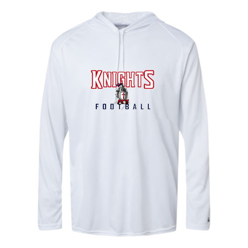 FCS Knights - Adult LS Performance Tee with Hood