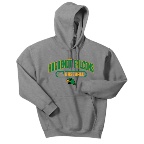 Load image into Gallery viewer, Huguenot Falcons Baseball - Adult Pullover Hood Sweatshirt
