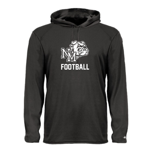 North Mason Football - Adult LS Performance Tee with Hood