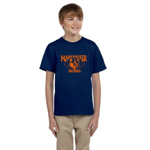 Load image into Gallery viewer, Manchester Bears Football -  Youth Short Sleeve Cotton Tee
