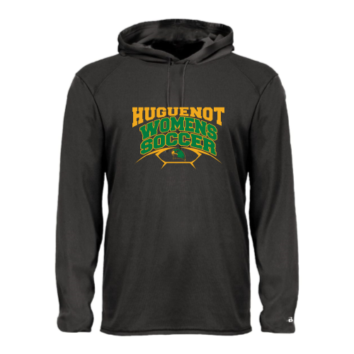 Huguenot Soccer - Adult LS Performance Tee with Hood