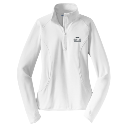 Load image into Gallery viewer, RLO Football - Ladies Sport Wicking 1/2 Zip Pullover

