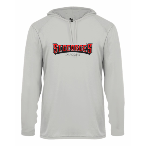 Load image into Gallery viewer, St Georges - Adult LS Performance Tee with Hood
