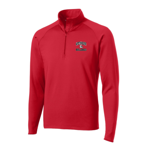 WB Youth Football -  Sport Wicking 1/4 Zip Pullover - Red