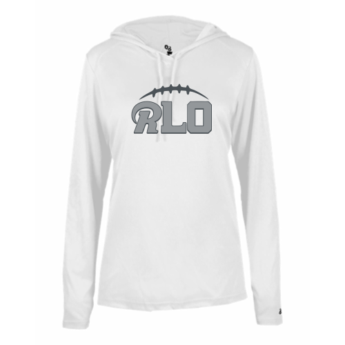 RLO Football -  Ladies LS Performance Tee with Hood