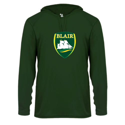 Load image into Gallery viewer, Blair Middle School - Adult LS Performance Tee with Hood
