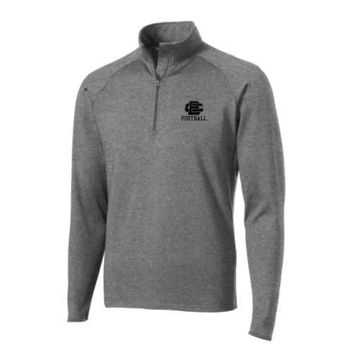 BCAS Football -  Sport Wicking 1/4 Zip Pullover Gray