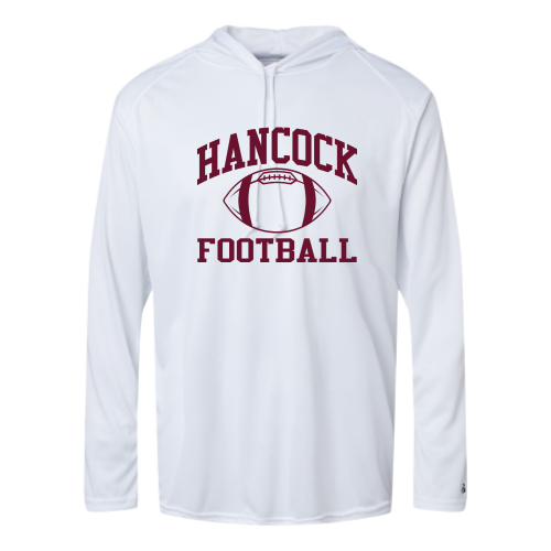 Hancock HS -  Adult LS Performance Tee with Hood