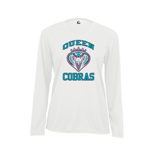 Queen Cobras - Ladies LS Performance Tee