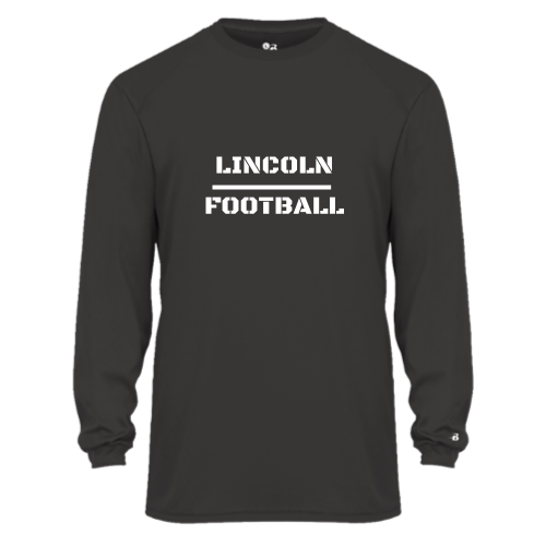 Load image into Gallery viewer, Lincoln Football - Youth LS Performance Tee
