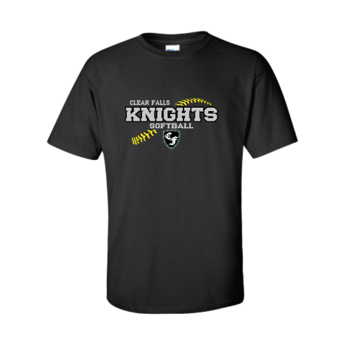 Load image into Gallery viewer, Clear Falls Knights - Softball - Adult Short Sleeve Cotton Tee
