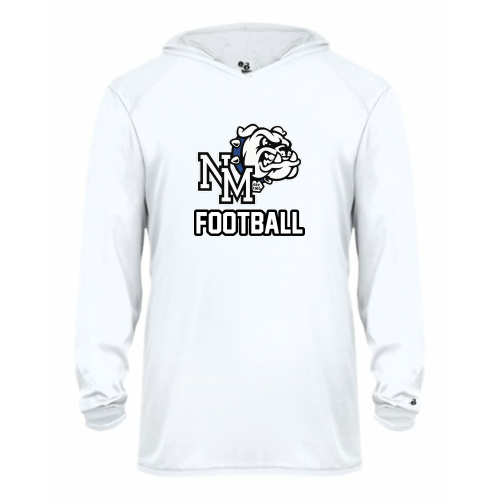 Load image into Gallery viewer, North Mason Football - Youth LS Performance Tee with Hood
