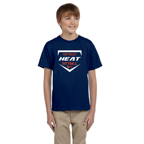 Load image into Gallery viewer, East Valley Heat Club Softball - Youth Short Sleeve Cotton Tee
