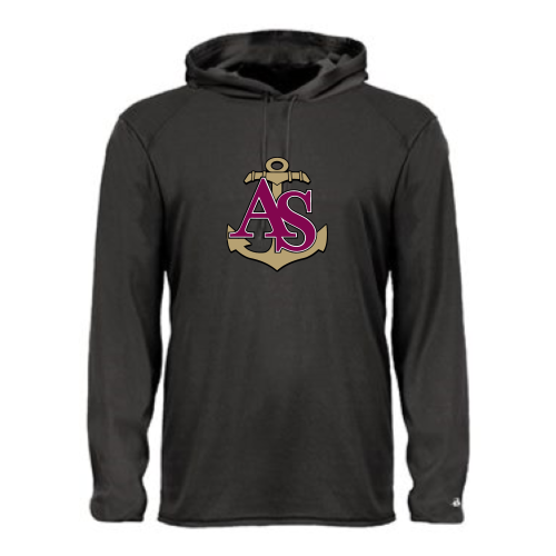 Load image into Gallery viewer, Apprentice School - Adult LS Performance Hood Tee
