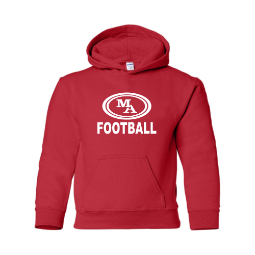 MA Football -  Youth Pullover Hood Sweatshirt