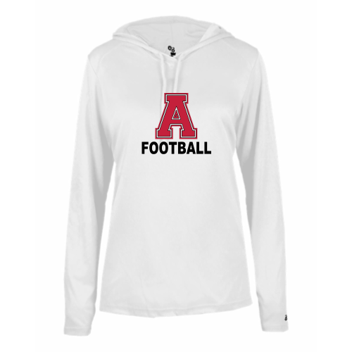 Load image into Gallery viewer, Arcadia High School - Ladies LS Performance Tee with Hood
