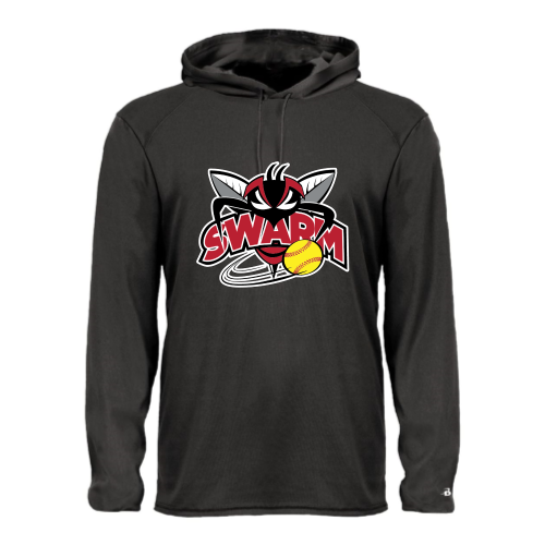 Heyworth Swarm - SoftBall - Adult LS Performance Tee with Hood