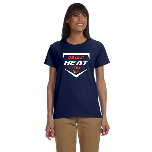 Load image into Gallery viewer, East Valley Heat Club Softball - Ladies Short Sleeve Cotton Tee
