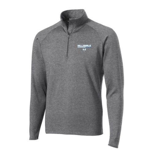 Hillsdale High -  Sport Wicking 1/4 Zip Pullover Gray