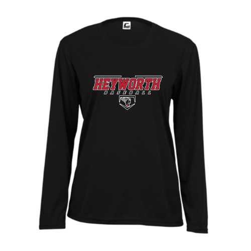 Heyworth Swarm - Baseball - Ladies LS Performance Tee