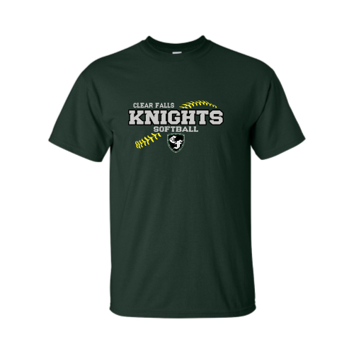 Load image into Gallery viewer, Clear Falls Knights - Softball - Adult Short Sleeve Cotton Tee
