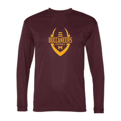 Milford Buccaneers - Adult LS Performance Tee