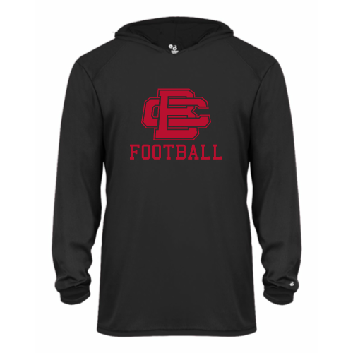 BCAS Football -  Youth LS Performance Tee with Hood