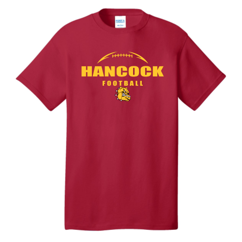 Load image into Gallery viewer, Hancock Football - Port &amp; Company Core Cotton Tee
