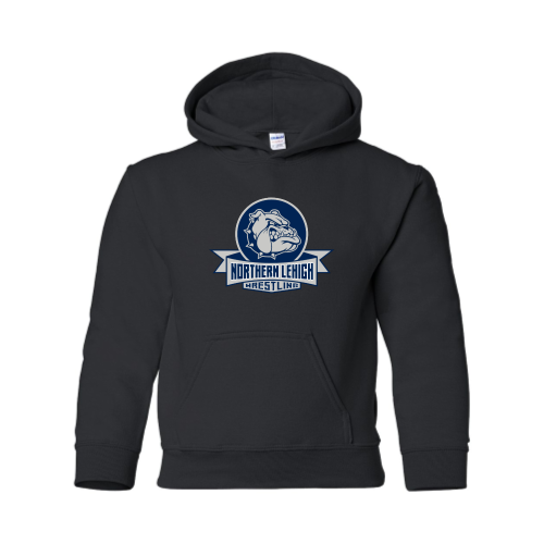 Northern Lehigh Wrestling Bulldog - Youth Pullover Hood Sweatshirt