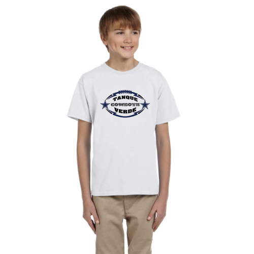 Load image into Gallery viewer, Tanque Verde Cowboys - Youth Short Sleeve Cotton Tee

