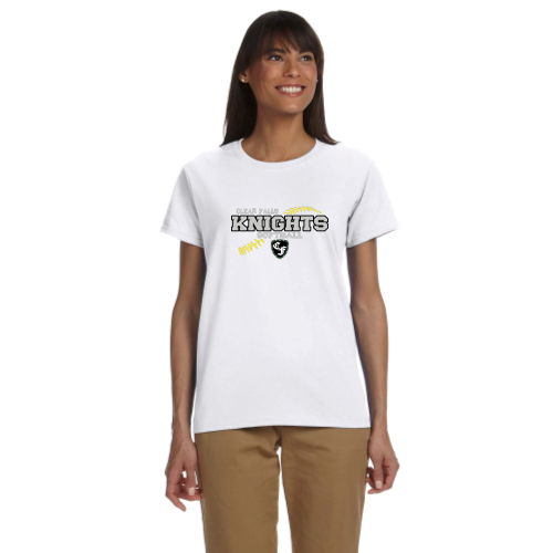 Load image into Gallery viewer, Clear Falls Knights - Softball - Ladies Short Sleeve Cotton Tee
