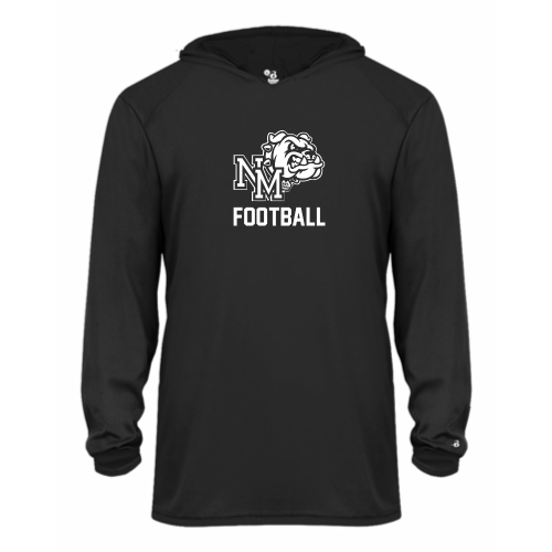 North Mason Football - Youth LS Performance Tee with Hood