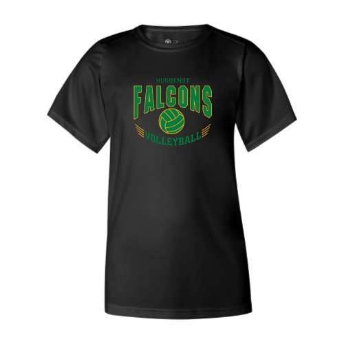 Huguenot Volleyball - Youth B-Core SS Performance Tee