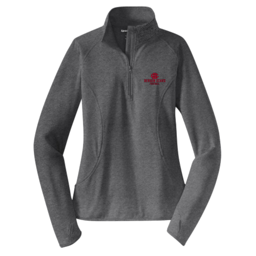 BCAS All Stars -  Ladies Sport Wicking 1/4 Zip Pullover Gray