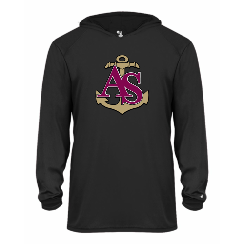 Load image into Gallery viewer, Apprentice School - Youth LS Performance Hood Tee
