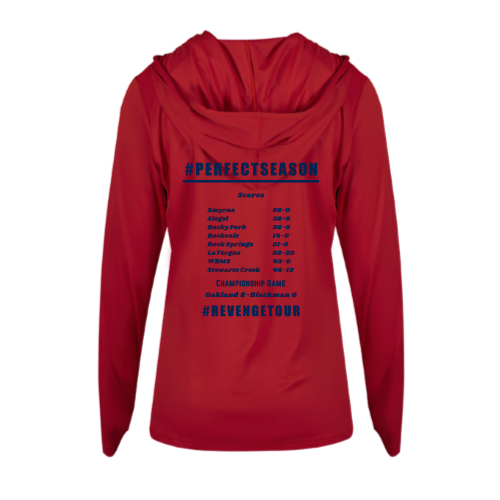 Load image into Gallery viewer, Oakland Middle School - Ladies LS Performance Tee with Hood
