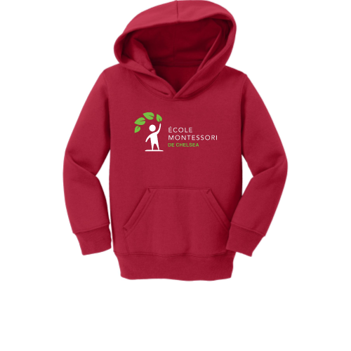 Ecole Montessori - Port & Company Toddler Core Fleece Pullover Hooded Sweatshirt