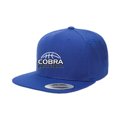 Creekside Cobra Basketball Royal - Premium Flat Bill Snapback