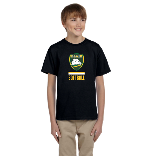 Load image into Gallery viewer, Blair Softball - Youth Short Sleeve Cotton Tee
